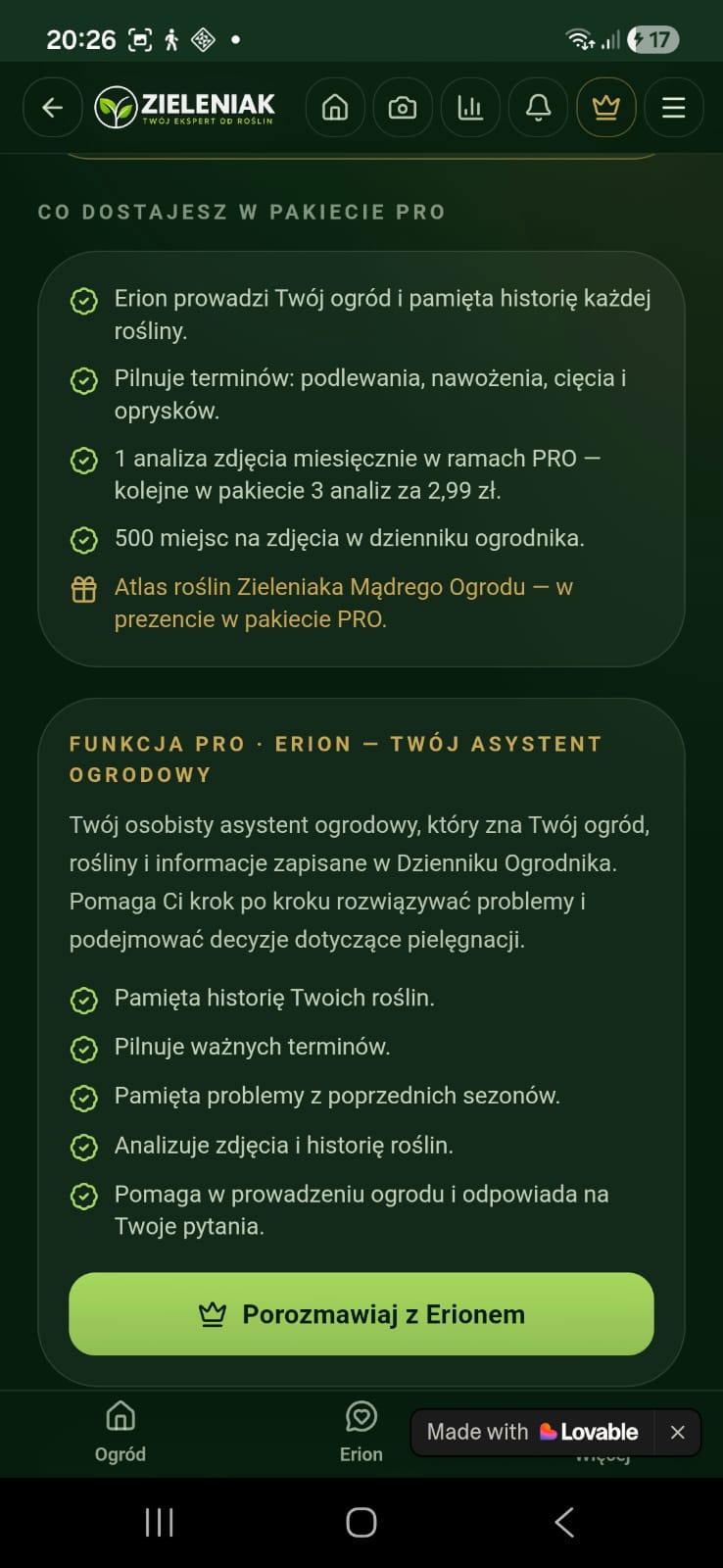 Erion — inteligentny asystent ogrodowy