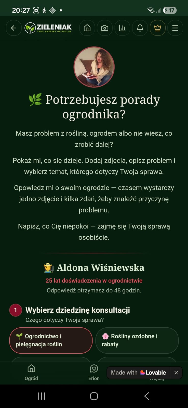 Porada ogrodnicza od Aldony Wiśniewskiej